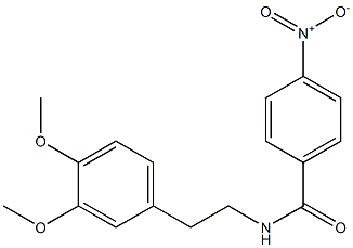 N-(3,4-dimethoxyphenethyl)-4-nitrobenzenecarboxamide Struktur