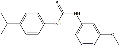 N-(4-isopropylphenyl)-N'-(3-methoxyphenyl)thiourea Struktur