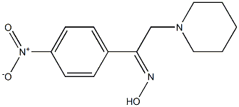 1-(4-nitrophenyl)-2-piperidinoethan-1-one oxime Struktur