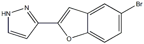 3-(5-bromobenzo[b]furan-2-yl)-1H-pyrazole Struktur