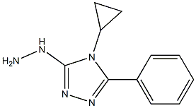 4-cyclopropyl-3-hydrazino-5-phenyl-4H-1,2,4-triazole Struktur