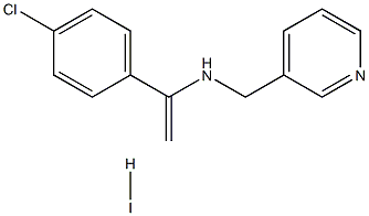 N-[1-(4-chlorophenyl)vinyl]-N-(3-pyridylmethyl)amine hydroiodide Struktur