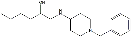 1-[(1-benzyl-4-piperidinyl)amino]-2-hexanol Struktur