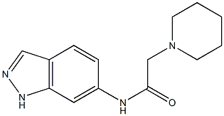 N-(1H-indazol-6-yl)-2-piperidinoacetamide Struktur