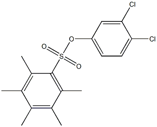 3,4-dichlorophenyl 2,3,4,5,6-pentamethylbenzene-1-sulfonate Struktur