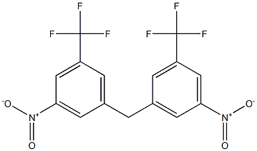 1-nitro-3-[3-nitro-5-(trifluoromethyl)benzyl]-5-(trifluoromethyl)benzene Struktur