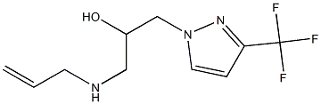 1-(allylamino)-3-[3-(trifluoromethyl)-1H-pyrazol-1-yl]propan-2-ol Struktur