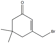 3-(bromomethyl)-5,5-dimethylcyclohex-2-en-1-one Struktur