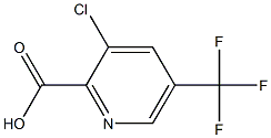 3-chloro-5-(trifluoromethyl)-2-pyridinecarboxylic acid Struktur