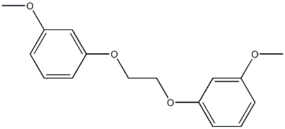 1-methoxy-3-[2-(3-methoxyphenoxy)ethoxy]benzene Struktur