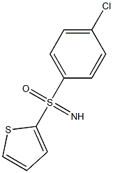 2-[(4-chlorophenyl)sulfonimidoyl]thiophene Struktur