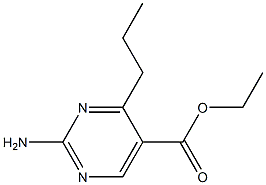 ethyl 2-amino-4-propyl-5-pyrimidinecarboxylate Struktur