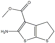 methyl 2-amino-4,5-dihydrothieno[2,3-b]thiophene-3-carboxylate Struktur