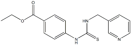 ethyl 4-({[(3-pyridylmethyl)amino]carbothioyl}amino)benzoate Struktur