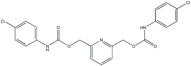 [6-({[(4-chloroanilino)carbonyl]oxy}methyl)pyridin-2-yl]methyl N-(4-chlorophenyl)carbamate Struktur