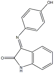 3-[(4-hydroxyphenyl)imino]indolin-2-one Struktur