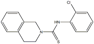 N2-(2-chlorophenyl)-1,2,3,4-tetrahydroisoquinoline-2-carbothioamide Struktur