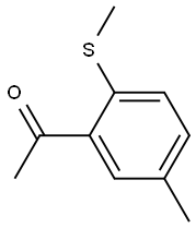 1-[5-methyl-2-(methylthio)phenyl]ethan-1-one Struktur