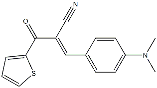 3-[4-(dimethylamino)phenyl]-2-(2-thienylcarbonyl)acrylonitrile Struktur