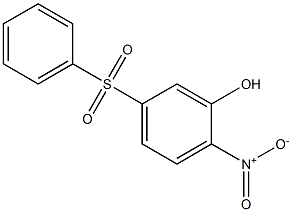 2-nitro-5-(phenylsulfonyl)phenol Struktur