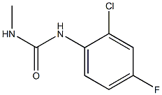 N-(2-chloro-4-fluorophenyl)-N'-methylurea Struktur