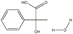 2-hydroxy-2-phenylpropanoic acid hydrate Struktur