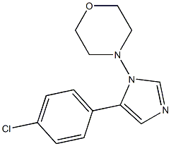 4-[5-(4-chlorophenyl)-1H-imidazol-1-yl]morpholine Struktur