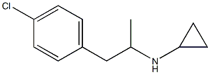 N-[2-(4-chlorophenyl)-1-methylethyl]cyclopropanamine Struktur