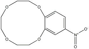 12-nitro-2,3,5,6,8,9-hexahydro-1,4,7,10-benzotetraoxacyclododecine Struktur