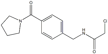 2-chloro-N-[4-(pyrrolidin-1-ylcarbonyl)benzyl]acetamide Struktur