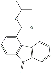 isopropyl 9-oxo-9H-fluorene-4-carboxylate Struktur