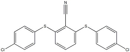 2,6-di[(4-chlorophenyl)thio]benzonitrile Struktur