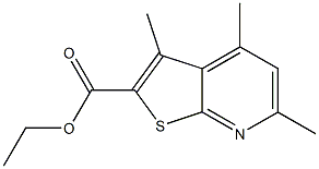 ethyl 3,4,6-trimethylthieno[2,3-b]pyridine-2-carboxylate Struktur