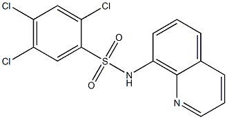 N1-(8-quinolyl)-2,4,5-trichlorobenzene-1-sulfonamide Struktur