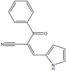 2-benzoyl-3-(1H-pyrrol-2-yl)acrylonitrile Struktur