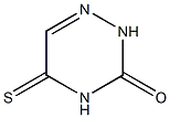 5-thioxo-2,3,4,5-tetrahydro-1,2,4-triazin-3-one Struktur