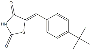 5-{(Z)-[4-(tert-butyl)phenyl]methylidene}-1,3-thiazolane-2,4-dione Struktur