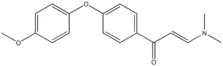 3-(dimethylamino)-1-[4-(4-methoxyphenoxy)phenyl]prop-2-en-1-one Struktur