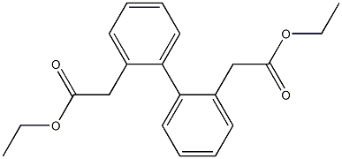 ethyl 2-[2'-(2-ethoxy-2-oxoethyl)[1,1'-biphenyl]-2-yl]acetate Struktur