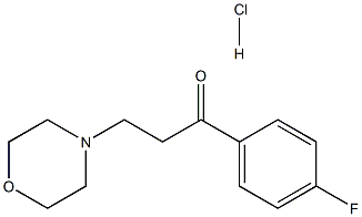 1-(4-fluorophenyl)-3-morpholinopropan-1-one hydrochloride Struktur