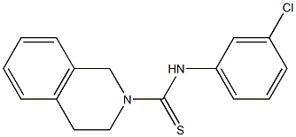 N2-(3-chlorophenyl)-1,2,3,4-tetrahydroisoquinoline-2-carbothioamide Struktur