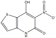 7-hydroxy-6-nitro-4,5-dihydrothieno[3,2-b]pyridin-5-one Struktur