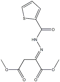 dimethyl 2-[2-(2-thienylcarbonyl)hydrazono]succinate Struktur