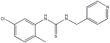 N-(5-chloro-2-methylphenyl)-N'-(4-pyridylmethyl)thiourea Struktur