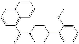 [4-(2-methoxyphenyl)piperidino](1-naphthyl)methanone Struktur