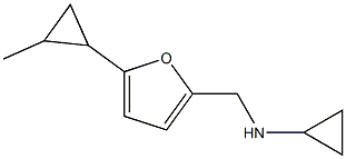 N-{[5-(2-methylcyclopropyl)-2-furyl]methyl}cyclopropanamine Struktur