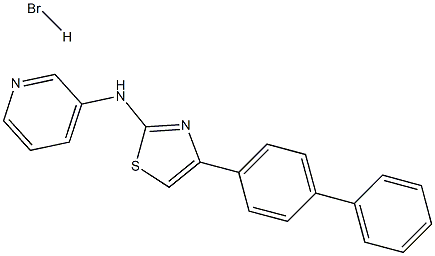 N-(4-[1,1'-biphenyl]-4-yl-1,3-thiazol-2-yl)pyridin-3-amine hydrobromide Struktur