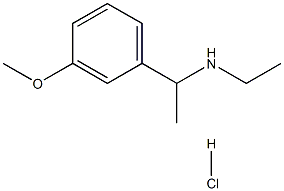 N-ethyl-N-[1-(3-methoxyphenyl)ethyl]amine hydrochloride Struktur