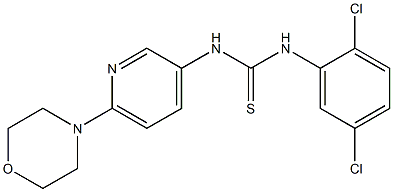 N-(2,5-dichlorophenyl)-N'-(6-morpholino-3-pyridyl)thiourea Struktur