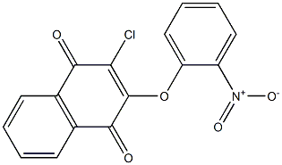 2-chloro-3-(2-nitrophenoxy)-1,4-dihydronaphthalene-1,4-dione Struktur